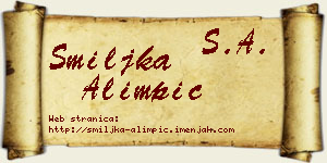 Smiljka Alimpić vizit kartica